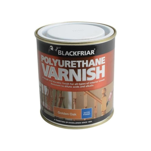 Blackfriar Polyurethane Varnish Satin Golden Oak 500ml Blackfriar - RockBottom Northampton
