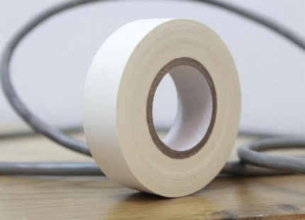 Faithfull PVC Electrical Tape White 19mm x 20m Faithfull - RockBottom Northampton