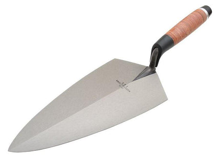 Marshalltown 19L Philadelphia Pattern Brick Trowel Leather Handle 11in Marshalltown - RockBottom Northampton