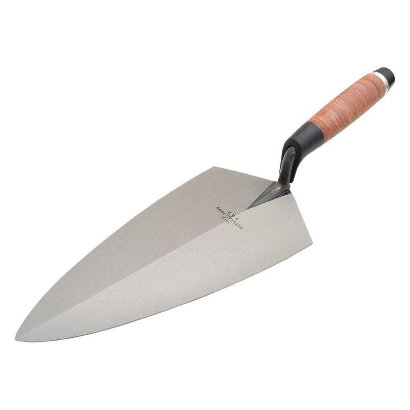 Marshalltown 19L Philadelphia Pattern Brick Trowel Leather Handle 11in Marshalltown - RockBottom Northampton
