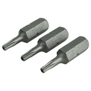 Faithfull Security S2 Grade Steel Screwdriver Bits T10S x 25mm (Pack 3) Faithfull - RockBottom Northampton