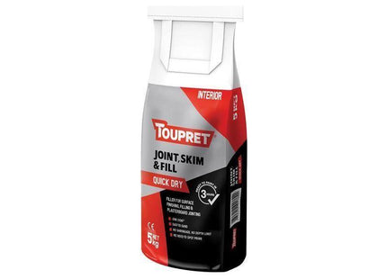 Toupret Quick Dry Joint Skim & Fill 5kg Toupret - RockBottom Northampton