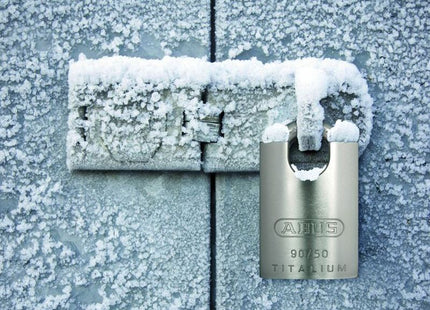 Abus Mechanical 90RK/50 TITALIUM™ Padlock Closed Shackle Carded ABUS Mechanical - RockBottom Northampton 