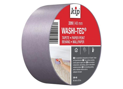 Kip® 209 Premium Low Tack WASHI-TEC® Masking Tape 48mm x 50m KIP® - RockBottom Northampton