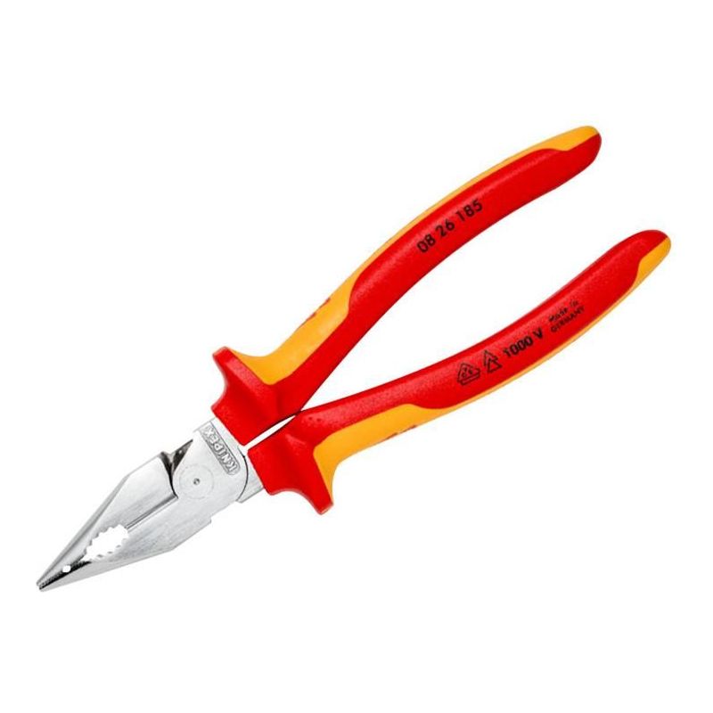 Knipex VDE Needle-Nose Combination Pliers 185mm Knipex - RockBottom Northampton