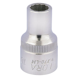 Draper Elora Bi-Hexagon Socket, 1/2" Sq. Dr., 10mm 24559 Draper - Town Tools 