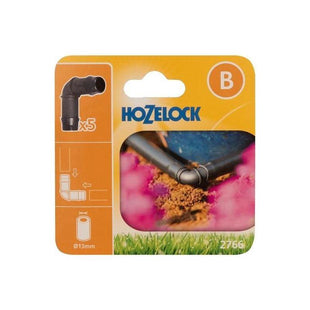 Hozelock 2766 90° Elbow Connector 13mm (Pack 5) Hozelock - RockBottom Northampton