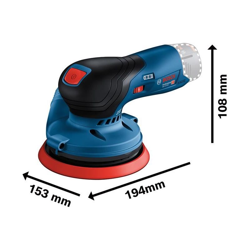 Bosch GEX 12V-125 Professional Random Orbital Sander 12V Bare Unit Bosch - RockBottom Northampton