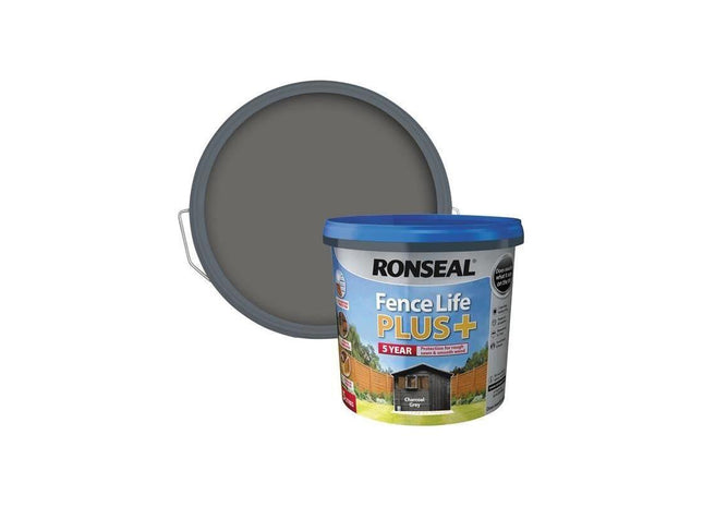 Ronseal Fence Life Plus+ Charcoal Grey 5 litre Ronseal - RockBottom Nothampton