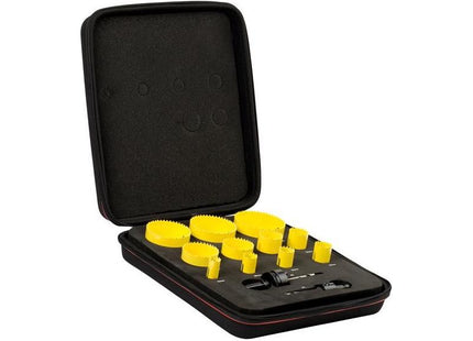 Starrett KFC11021 Fast Cut Bi-Metal Deluxe Electrician's Holesaw Kit, 13 Piece Starrett - RockBottom Nothampton