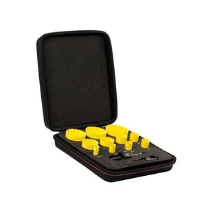 Starrett KFC11021 Fast Cut Bi-Metal Deluxe Electrician's Holesaw Kit, 13 Piece Starrett - RockBottom Nothampton