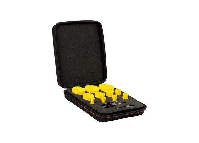 Starrett KFC11021 Fast Cut Bi-Metal Deluxe Electrician's Holesaw Kit, 13 Piece Starrett - RockBottom Nothampton