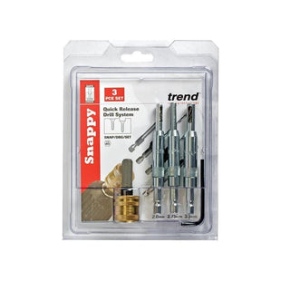 Trend SNAP/DBG/SET Drill Bit Guide Set with Quick Chuck - 5/64in 7/64in & 9/64in Trend - RockBottom Northampton