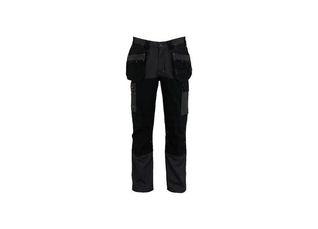 Stanley® Clothing Dixon Slim Fit Trousers Grey/Black Waist 38in Leg R STANLEY® Clothing - RockBottom Nothampton
