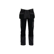 Stanley® Clothing Dixon Slim Fit Trousers Grey/Black Waist 38in Leg R STANLEY® Clothing - RockBottom Nothampton