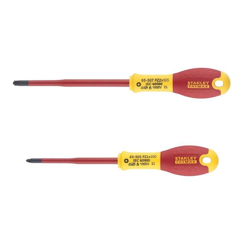 Stanley® Hand Tools FatMax® VDE Insulated Borneo PZ Scewdriver Set, 2 Piece STANLEY® Hand Tools - RockBottom Nothampton