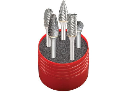 Dormer Solid Carbide Rotary Burr Cylindrical Set 5 Piece Dormer - RockBottom Northampton