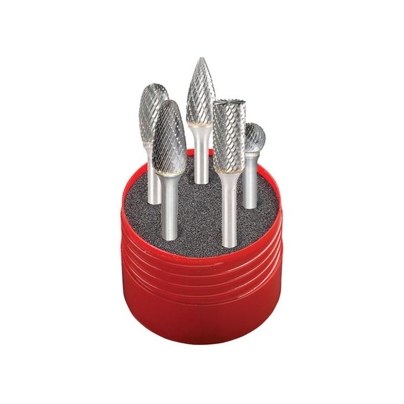 Dormer Solid Carbide Rotary Burr Cylindrical Set 5 Piece Dormer - RockBottom Northampton