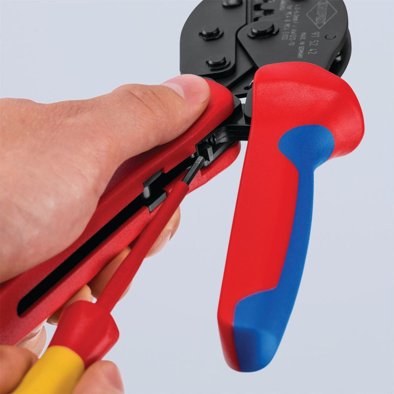 Knipex 97 52 42 SB PreciForce Crimping pliers for MC4/MC4 EVO, 220mm Draper - Town Tools