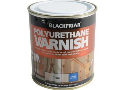 Blackfriar Polyurethane Varnish P100 Clear Satin 500ml Blackfriar - RockBottom Northampton