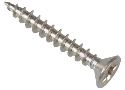 Forgefix Multi-Purpose Pozi Compatible Screw CSK ST S/Steel 3.5 x 25mm Box 200 ForgeFix - RockBottom Northampton