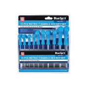 Bluespot Tools Metric T-Handle Hex Key Set, 10 Piece BlueSpot Tools - RockBottom Northampton