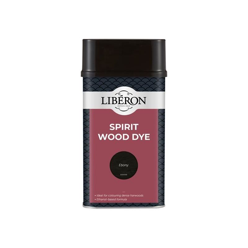 Liberon Spirit Wood Dye Ebony 1 litre Liberon - RockBottom Northampton