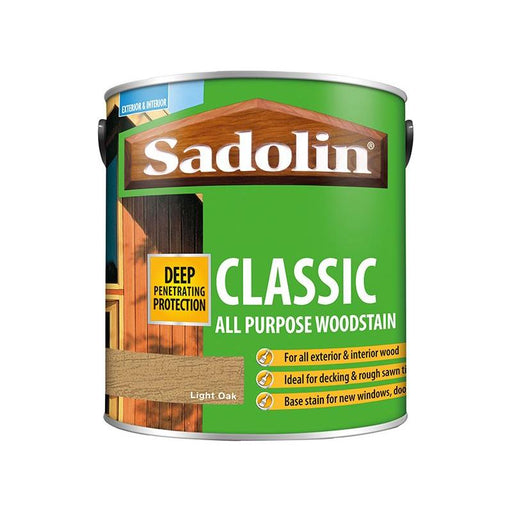 Sadolin Classic Wood Protection Light Oak 2.5 litre Sadolin - RockBottom Nothampton