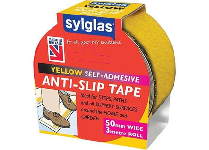 Sylglas Anti-Slip Tape 50mm x 3m Yellow Sylglas - RockBottom Nothampton