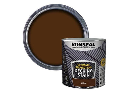 Ronseal Ultimate Protection Decking Stain Walnut 2.5 litre Ronseal - RockBottom Nothampton