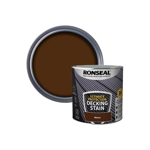 Ronseal Ultimate Protection Decking Stain Walnut 2.5 litre Ronseal - RockBottom Nothampton