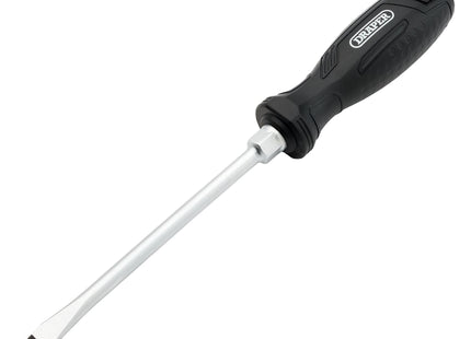 Draper Slotted Hard Grip Screwdriver, 8.0 x 150mm Draper - Town Tools