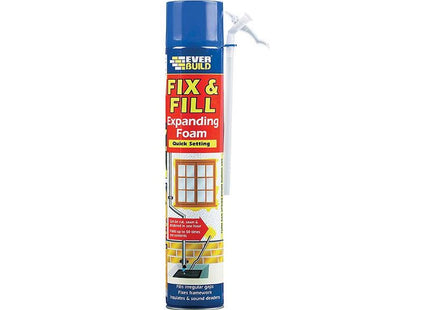 Everbuild Sika Fix & Fill Expanding Foam Filler 750ml Everbuild Sika - RockBottom Northamptin