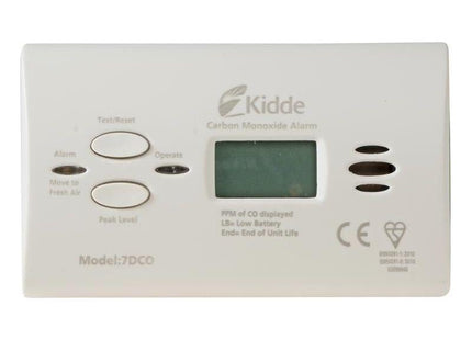 Kidde K7DCO Digital Carbon Monoxide Alarm (10-Year Sensor) Kidde - RockBottom Northampton