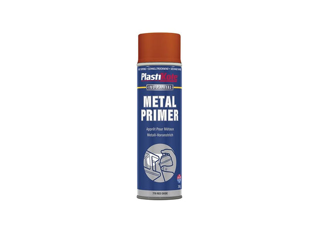 Plastikote Metal Primer Spray Red Oxide 400ml PlastiKote - RockBottom Nothampton