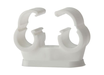 Forgefix Pipe Clip Double Cliplock 15mm Box 50 ForgeFix - RockBottom Northampton