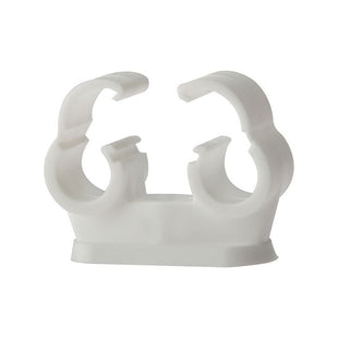 Forgefix Pipe Clip Double Cliplock 15mm Box 50 ForgeFix - RockBottom Northampton
