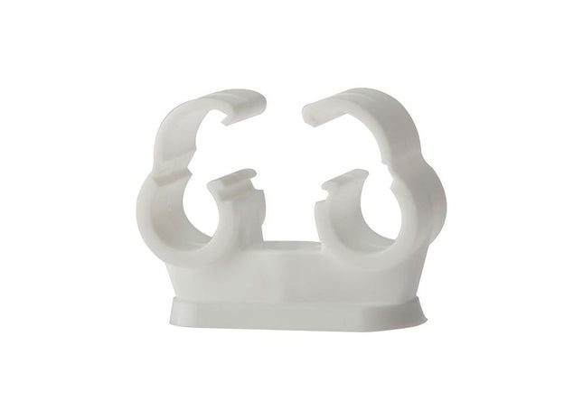 Forgefix Pipe Clip Double Cliplock 15mm Box 50 ForgeFix - RockBottom Northampton