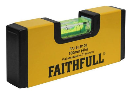 Faithfull Magnetic Mini Level 100mm Faithfull - RockBottom Northampton