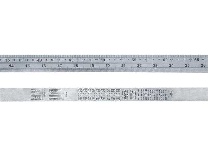 Faithfull Steel Rule 1m / 39in x 30mm Faithfull - RockBottom Northampton