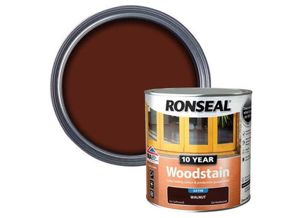 Ronseal 10 Year Woodstain Walnut 2.5 litre Ronseal - RockBottom Nothampton