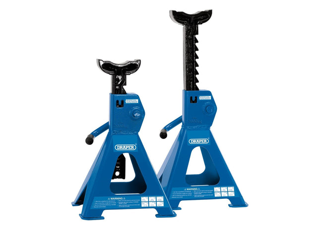 Draper Ratcheting Axle Stands, 2 Tonne (Pair) 30878 Draper - Town Tools 