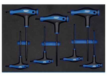 Draper TX-STAR T' Handle Key Set in 3/4 Drawer EVA Insert Tray (7 Piece) Draper - Town Tools 