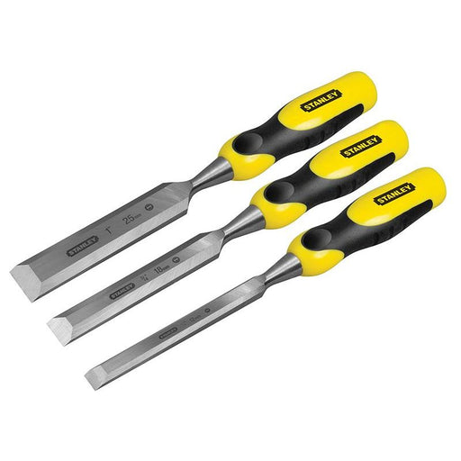Stanley® Hand Tools DYNAGRIP™ Bevel Edge Chisel with Strike Cap Set, 3 Piece STANLEY® Hand Tools - RockBottom Nothampton