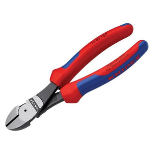 Knipex High Leverage Diagonal Cutters Multi-Component Grip 180mm Knipex - RockBottom Northampton