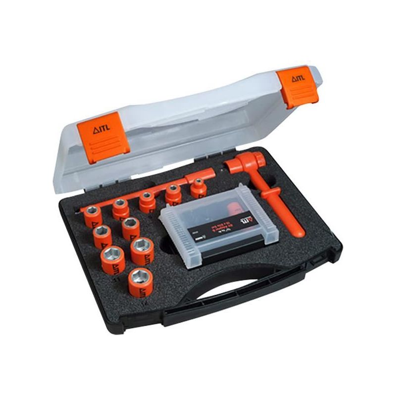 Itl Insulated Insulated 1/4in Drive Socket Set, 24 Piece ITL Insulated - RockBottom Northampton