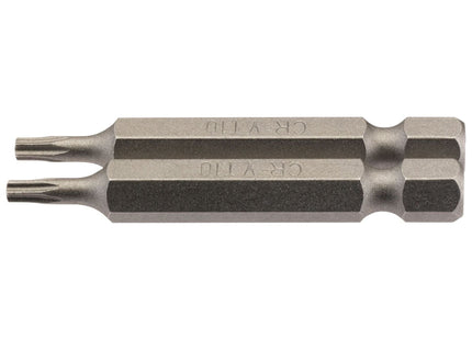 Draper TX-STAR Insert Bit, 1/4" Hex, 50mm Long, T10 (Pack of 2) Draper - Town Tools 