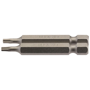 Draper TX-STAR Insert Bit, 1/4" Hex, 50mm Long, T10 (Pack of 2) Draper - Town Tools 