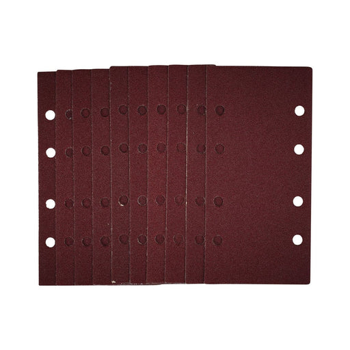 Draper 1/3 Sanding Sheets with Hook and Loop, 93 x 190mm, 80 Grit (Pack of 10) Draper - Town Tools 