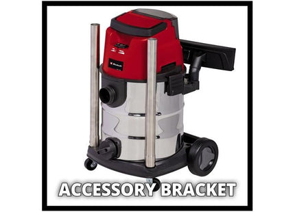 Einhell TE-VC 36/25 Li S-Solo Wet/Dry Vacuum Cleaner 36V (2 x 18V) Bare Unit Einhell - RockBottom Northamptin
